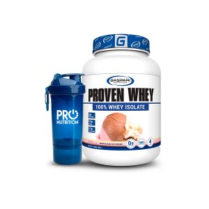 Proteína aislada y shaker Pro 800 ml.