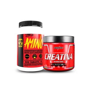 Amino en pastilla de Mutant y creatina monohidrato Integralmedica.