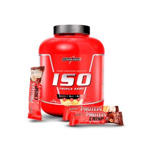 Proteína Iso Triple Zero 4 lb y 3 barras proteicas.