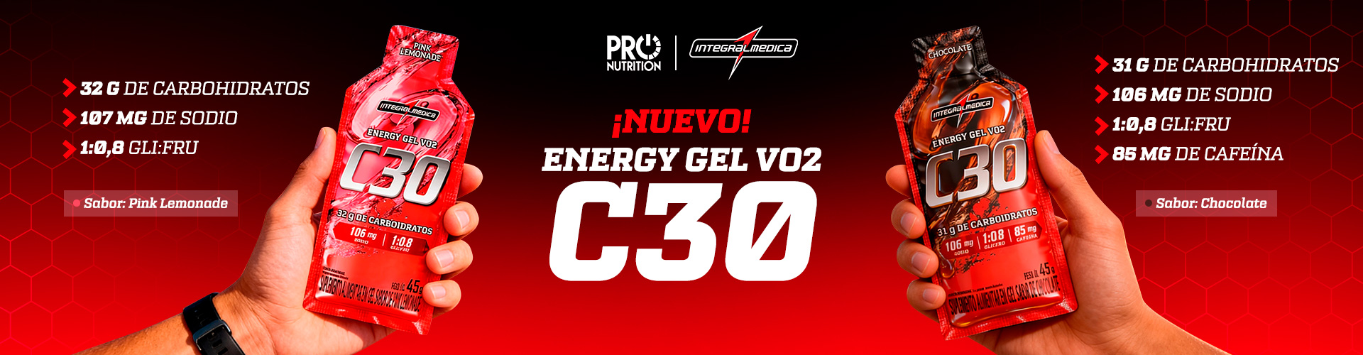 Geles energéticos.